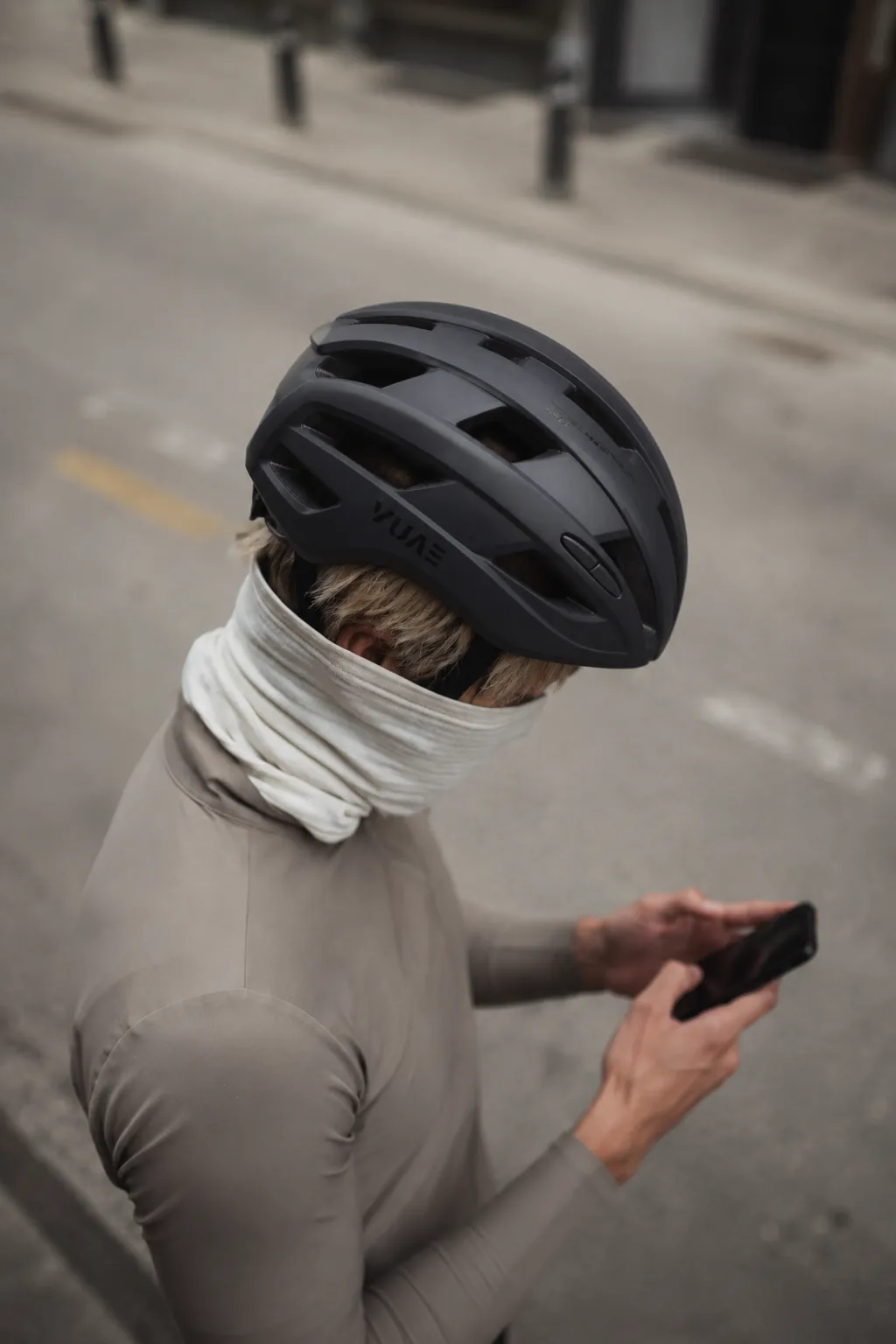 Helmet and bike detail shot